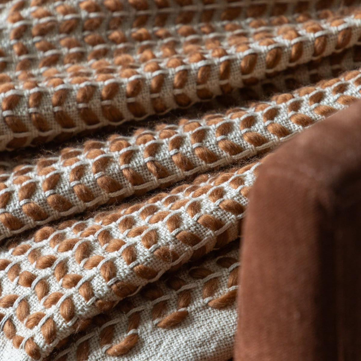 Dolby Woven Throw in Rust