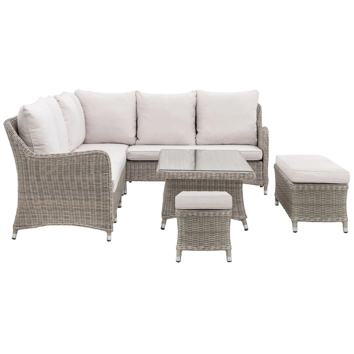 Didcot Outdoor Corner Dining Set With Rising Table