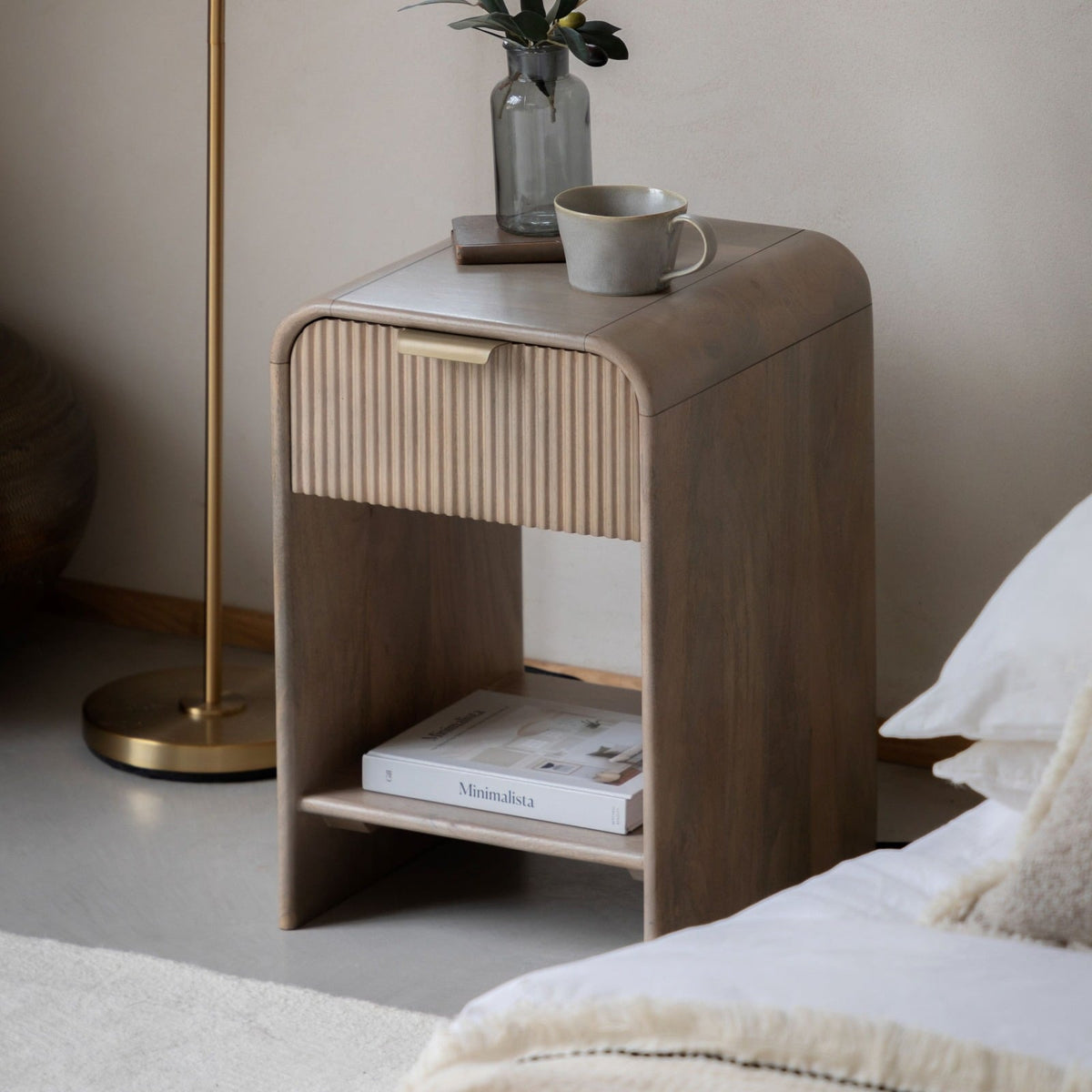 Celena 1 Drawer Bedside Table Small