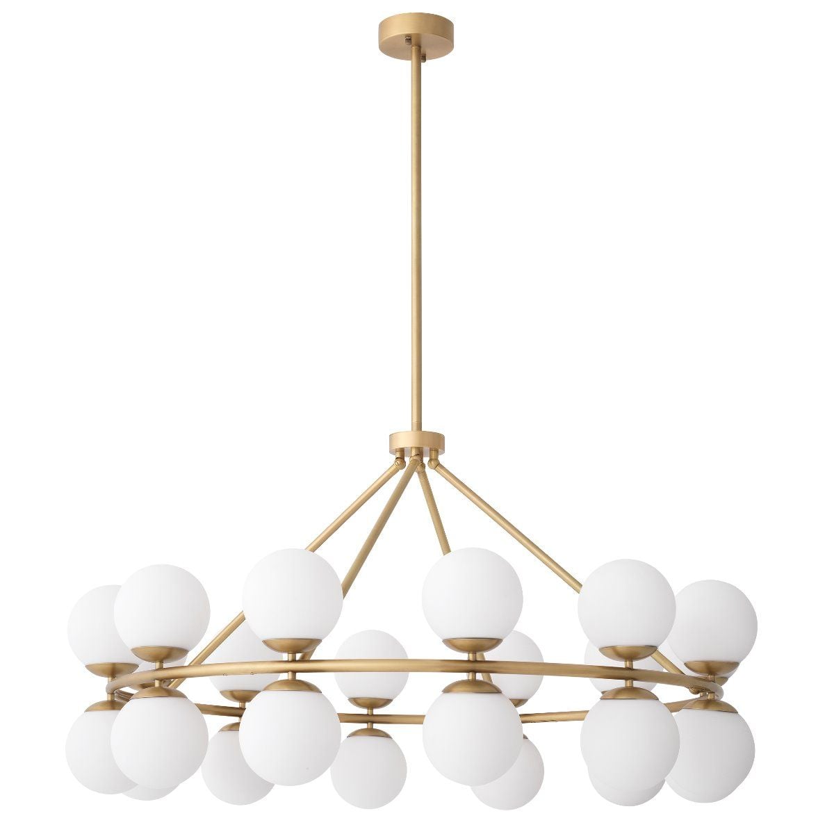 Hutchinson Chandelier in Antique Brass