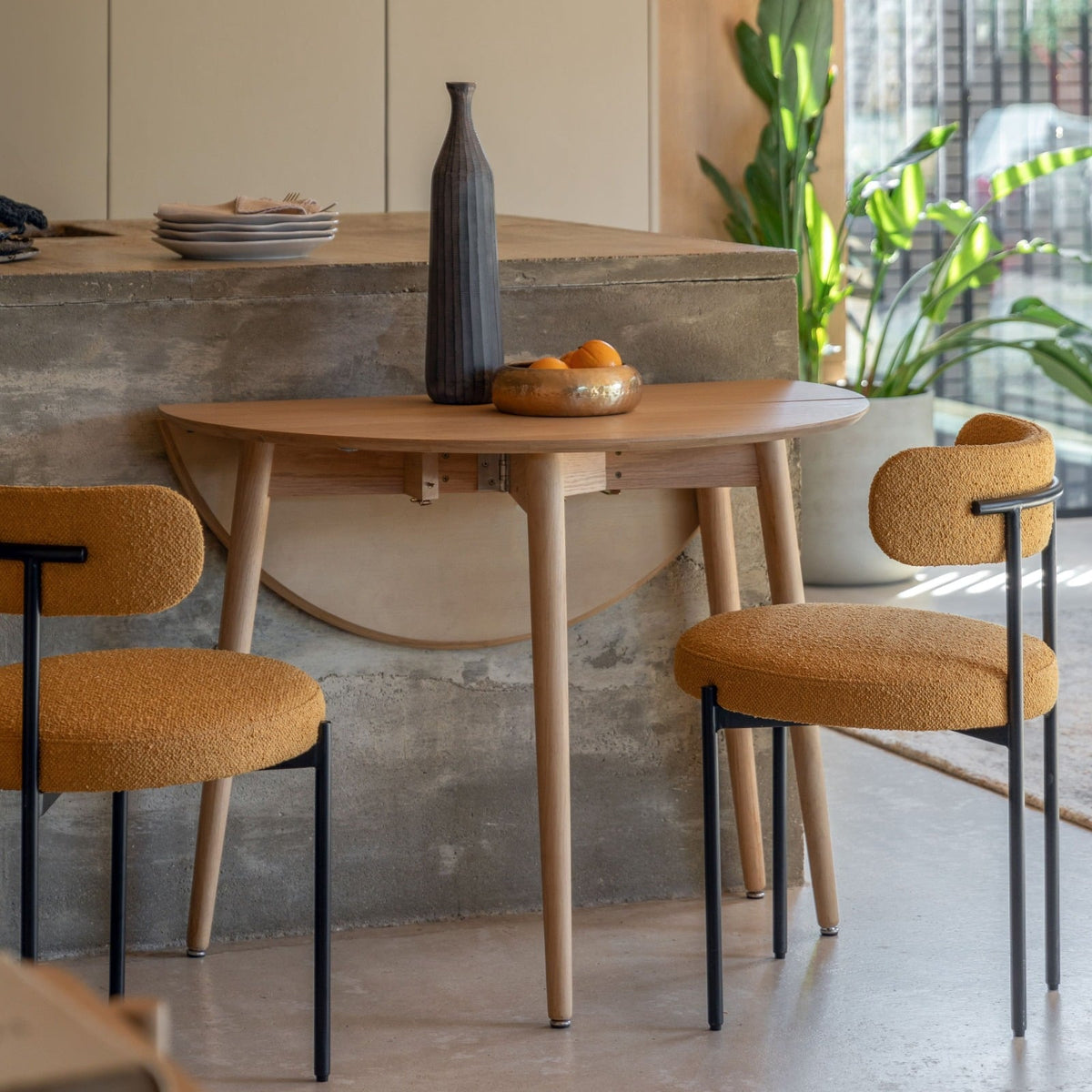 Heath Folding Dining Table in Natural - 100cm