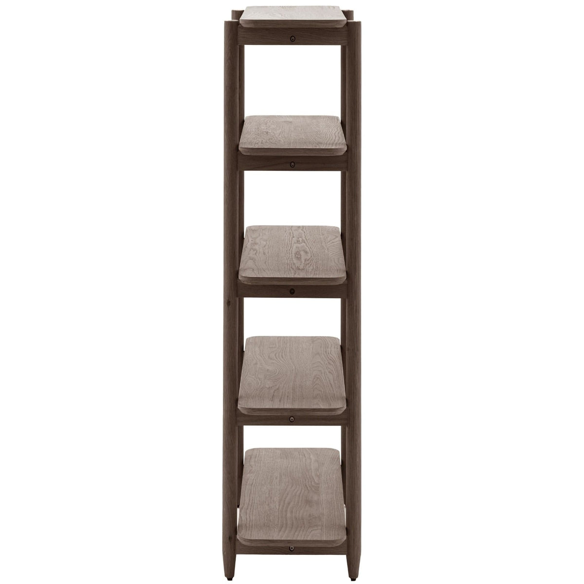 Heath Open Display Tall Bookcase in Smoked