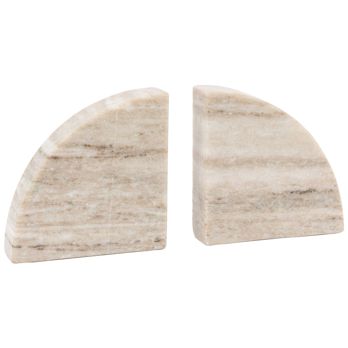 Tamera Marble Bookend in Sandstone Set of 2