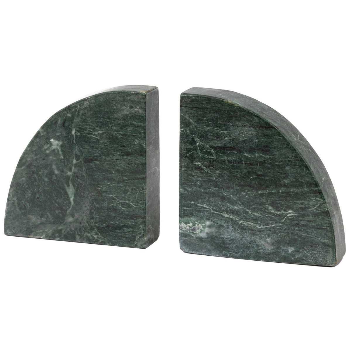 Tamera Marble Bookends in Green Set of 2