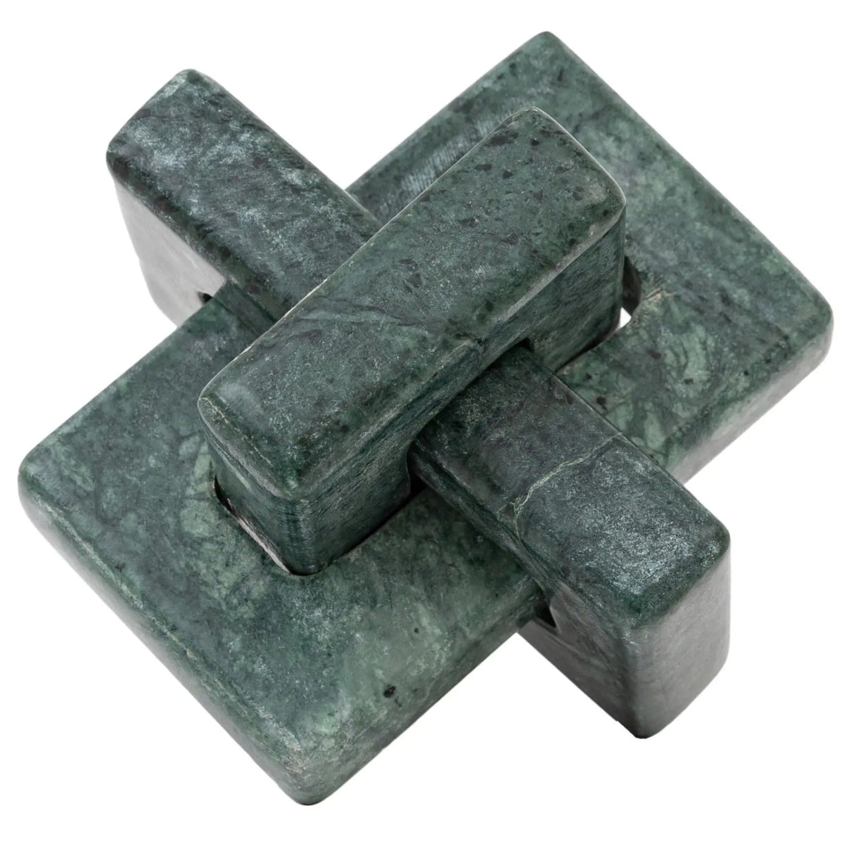 Amadora Marble Link Ornament in Green