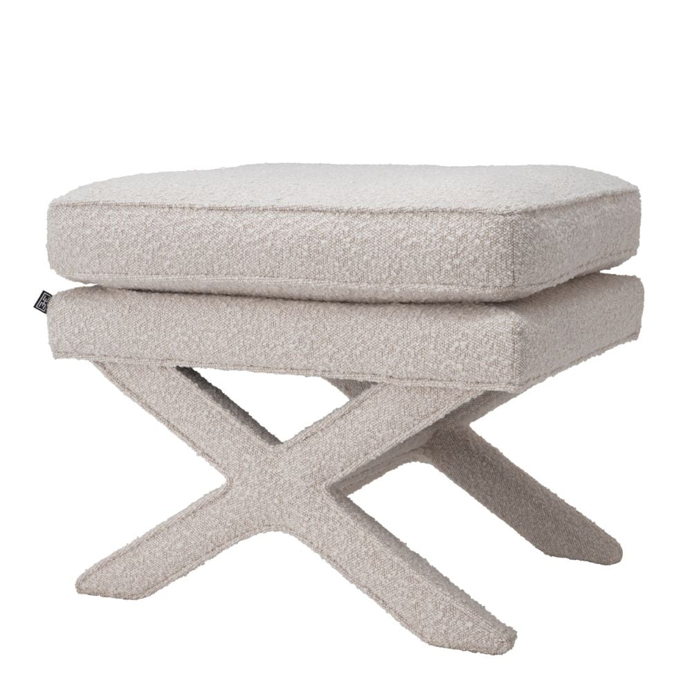 Cordoba Stool in Boucle Cream
