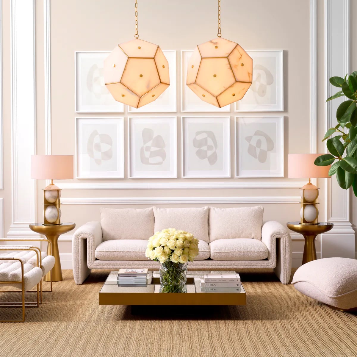 Tondo Sofa in Bouclé cream
