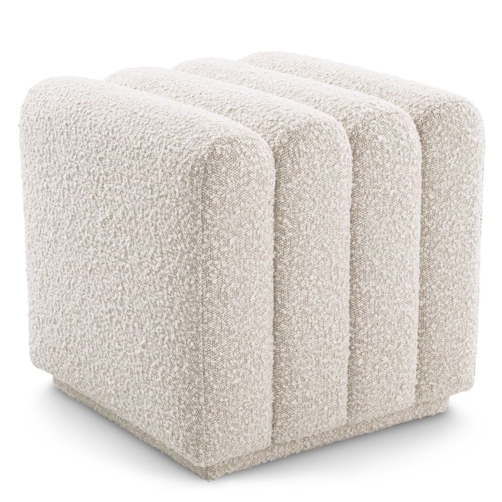 Bente Stool in Boucle Cream