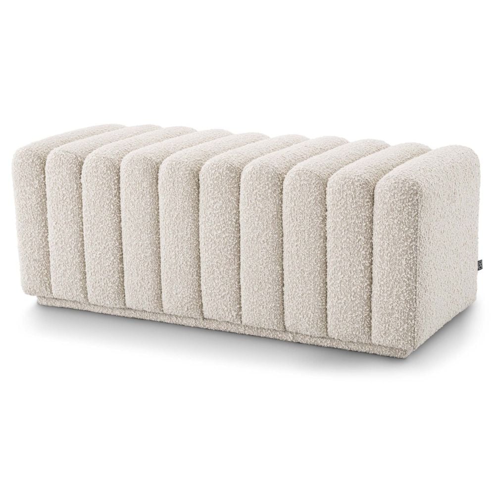 Bente Bench in Boucle Cream