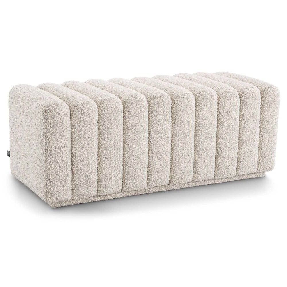 Bente Bench in Boucle Cream