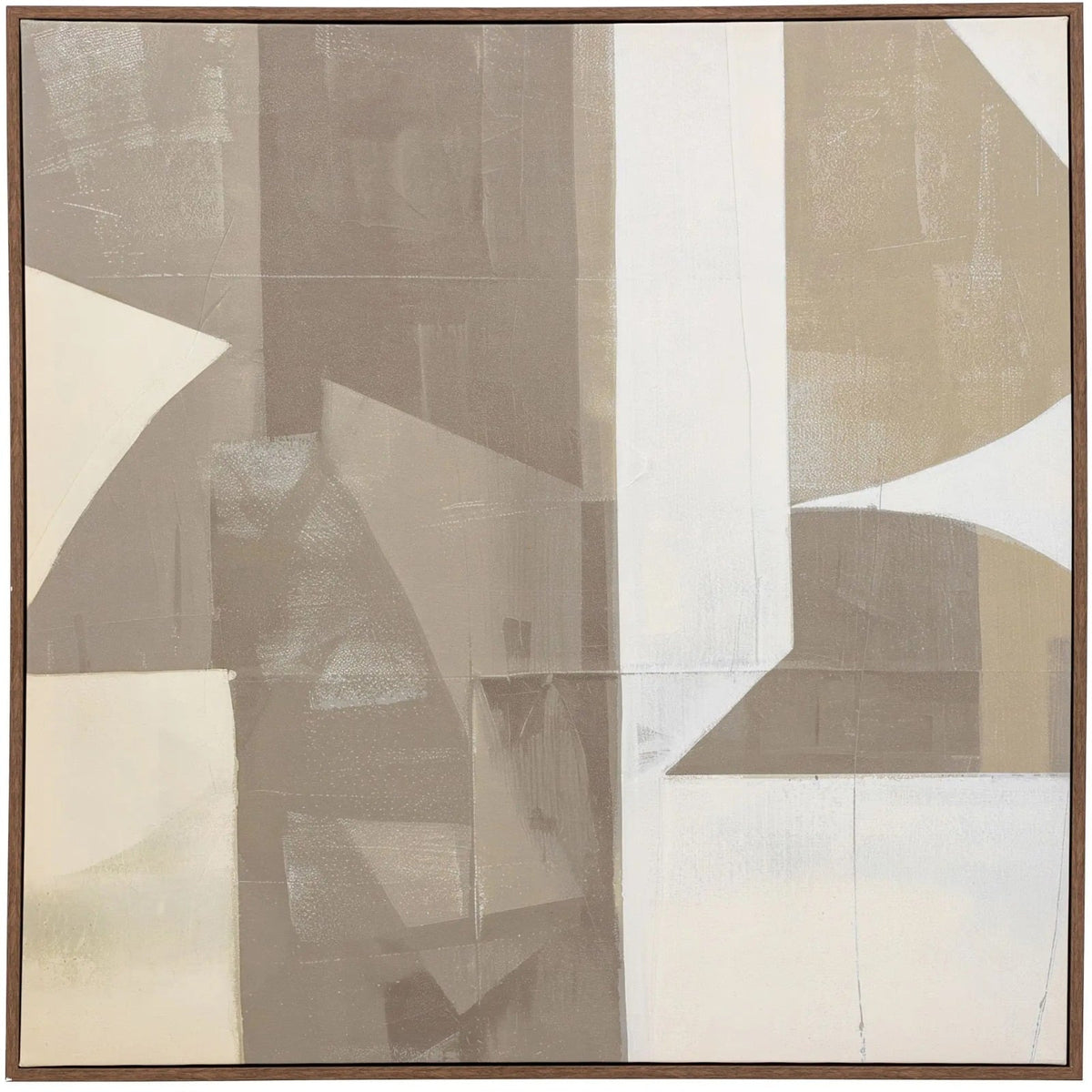 Cemento Abstract Framed Canvas