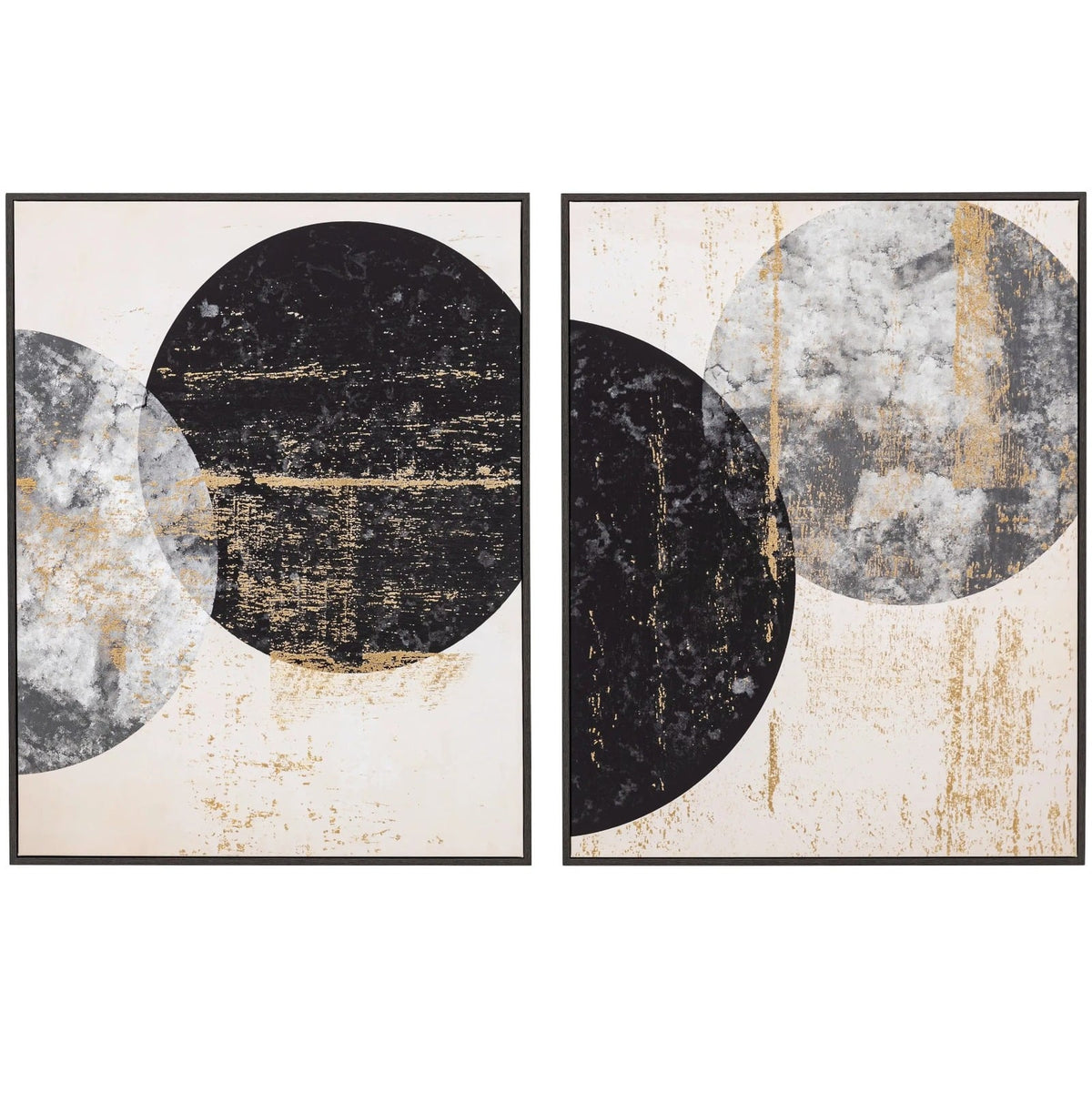 Orbit Framed Canvas Set of 2