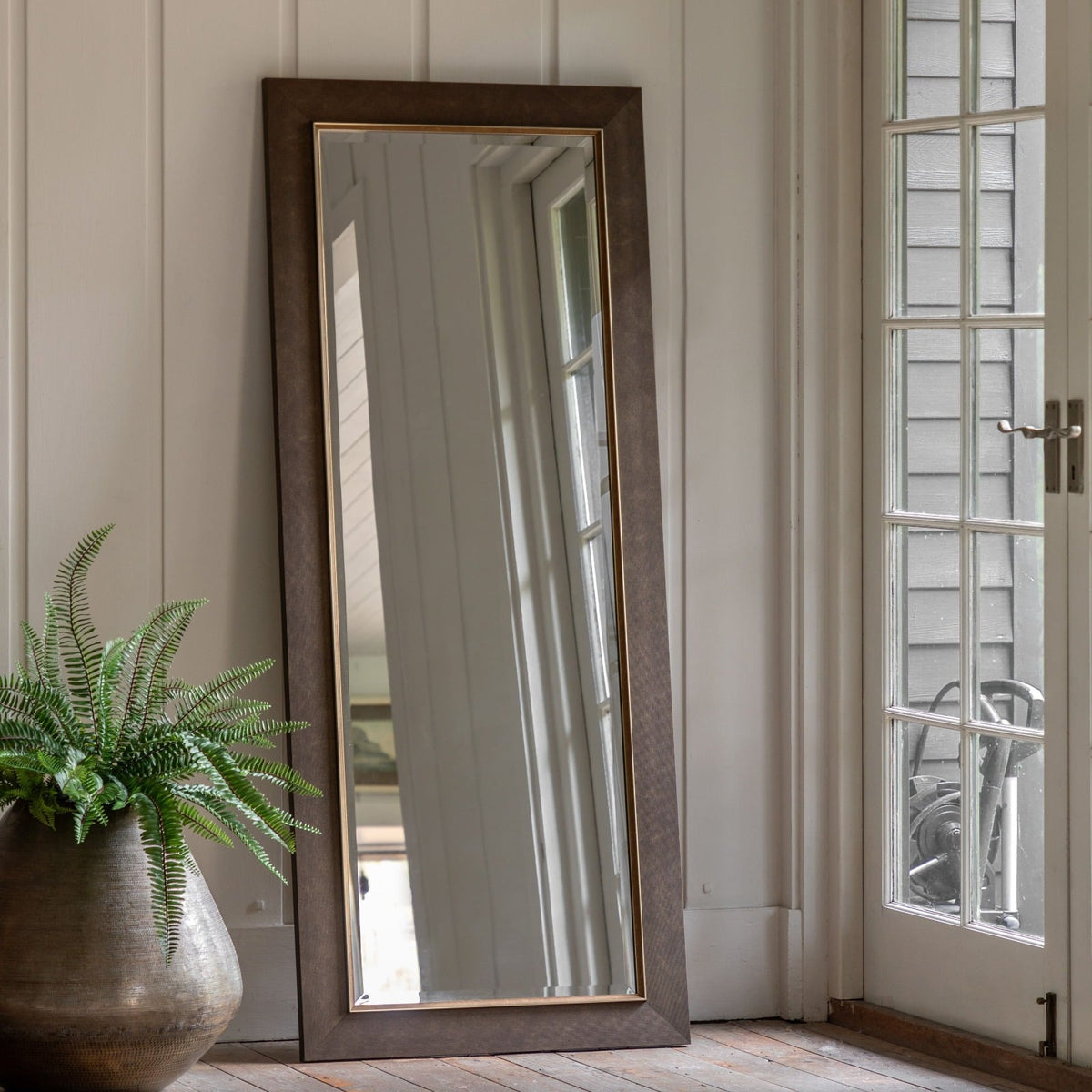 Richmond Leaner Mirror Bronze