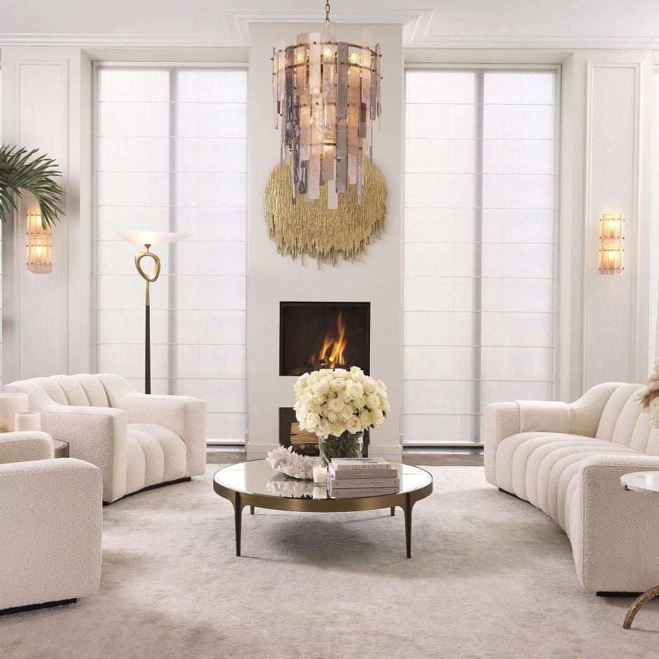 Artemisa Coffee Table in Brushed Brass