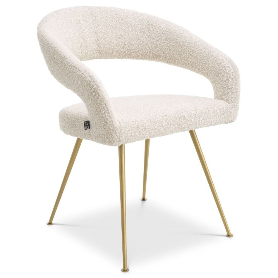 Bravo Dining Chair in Boucle Cream
