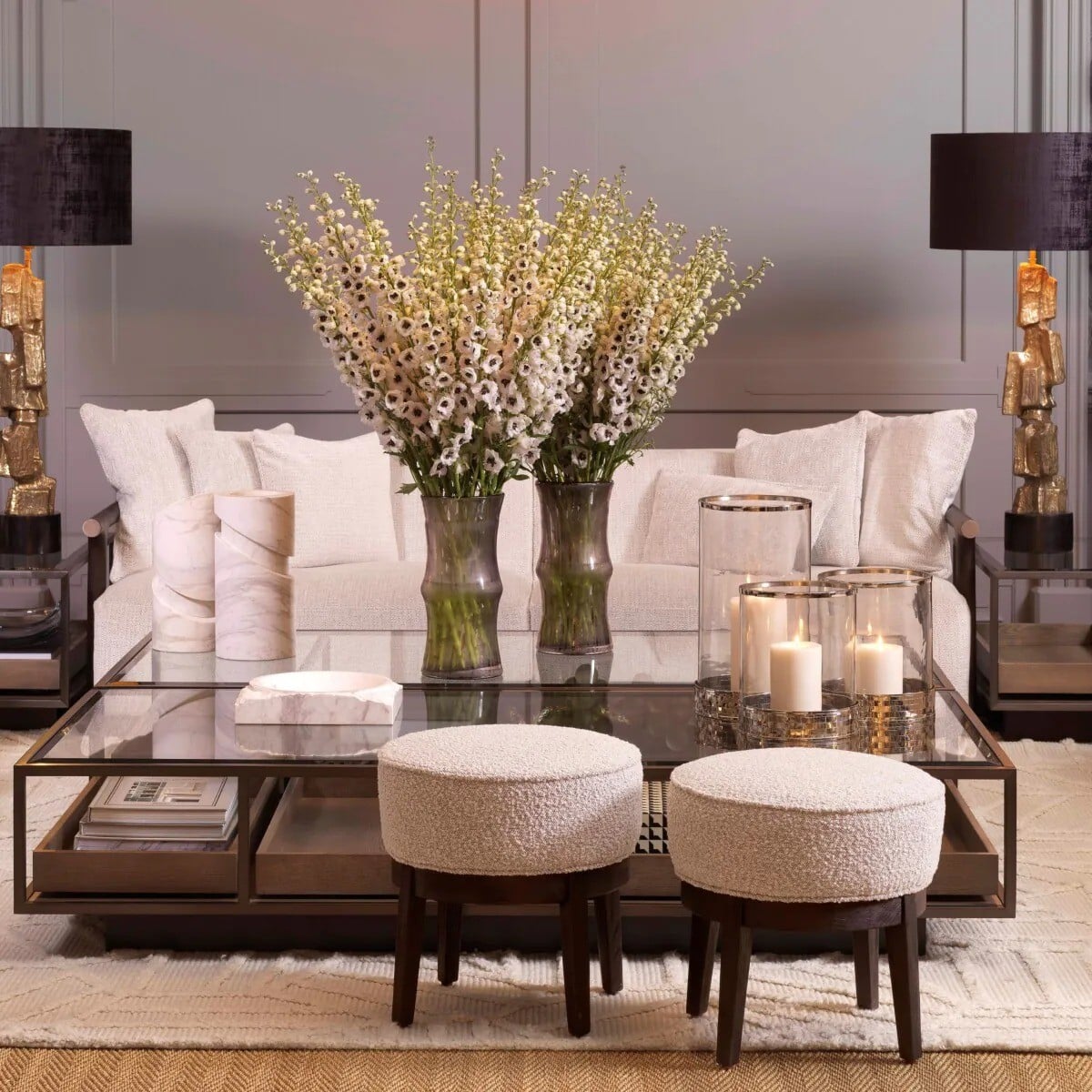 Roxton Coffee Table in Bronze