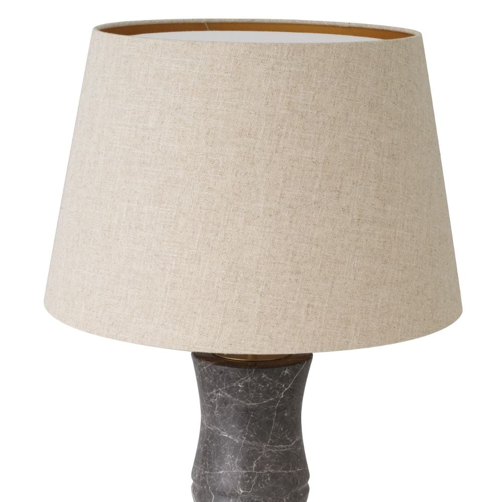 Bonny Table Lamp in Grey Marble