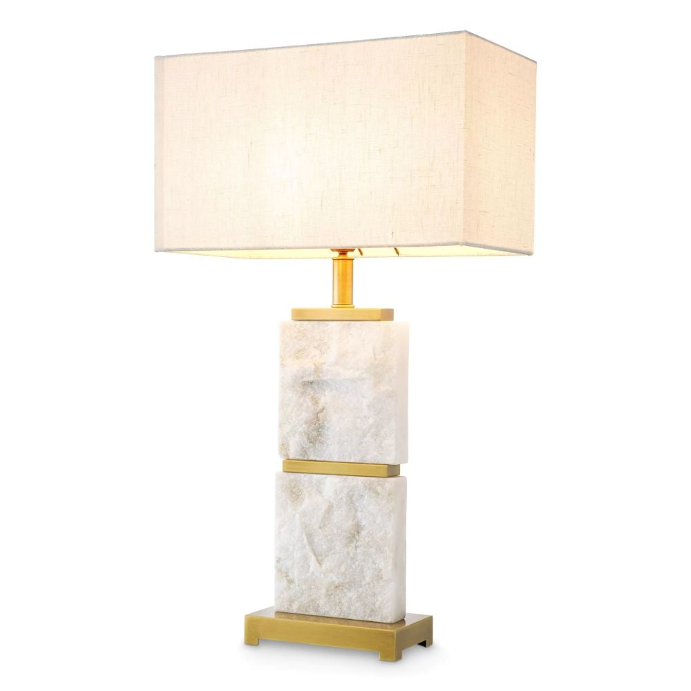 Newton Table Lamp in Antique Brass - Large