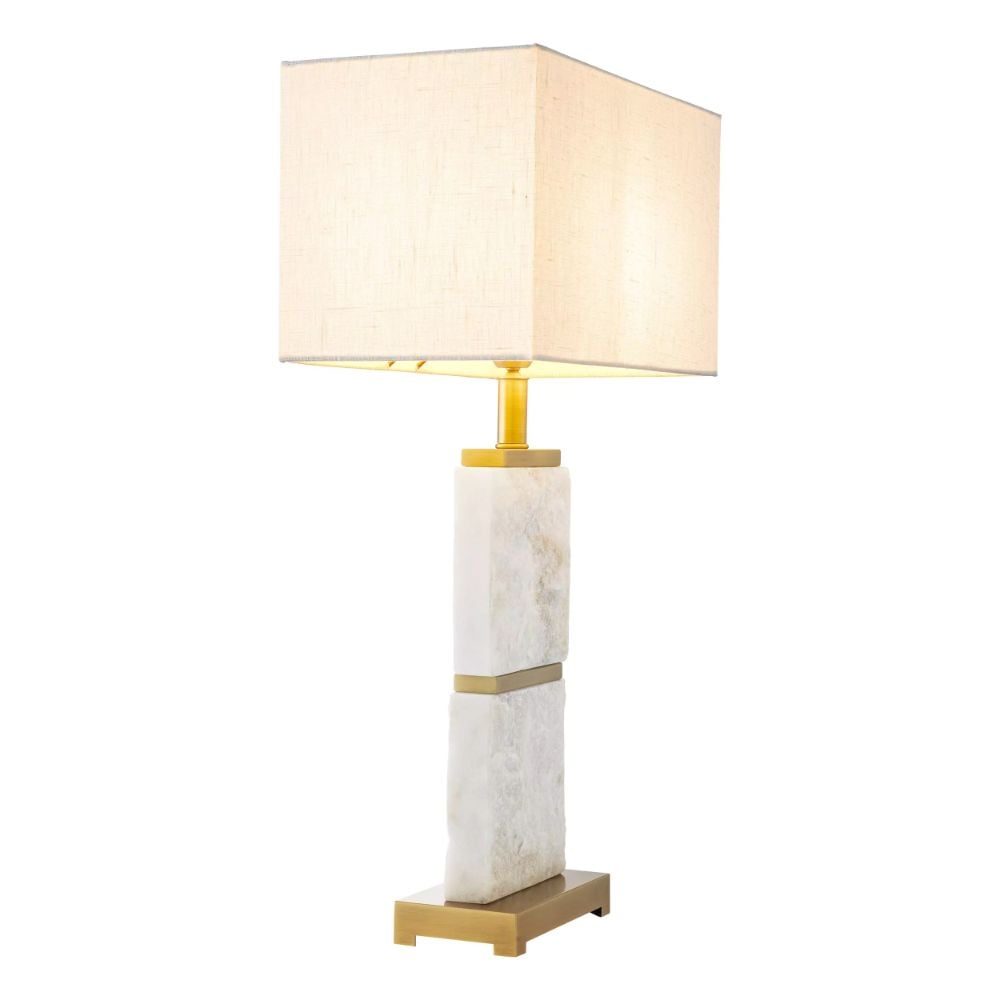 Newton Table Lamp in Antique Brass - Large