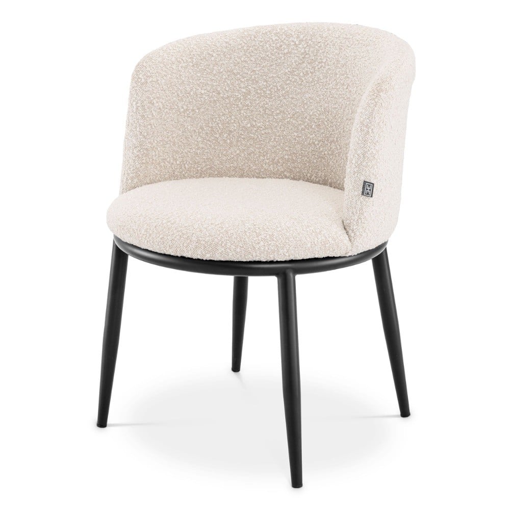 Fimore Dining Chair in Boucle Cream - Set of 2