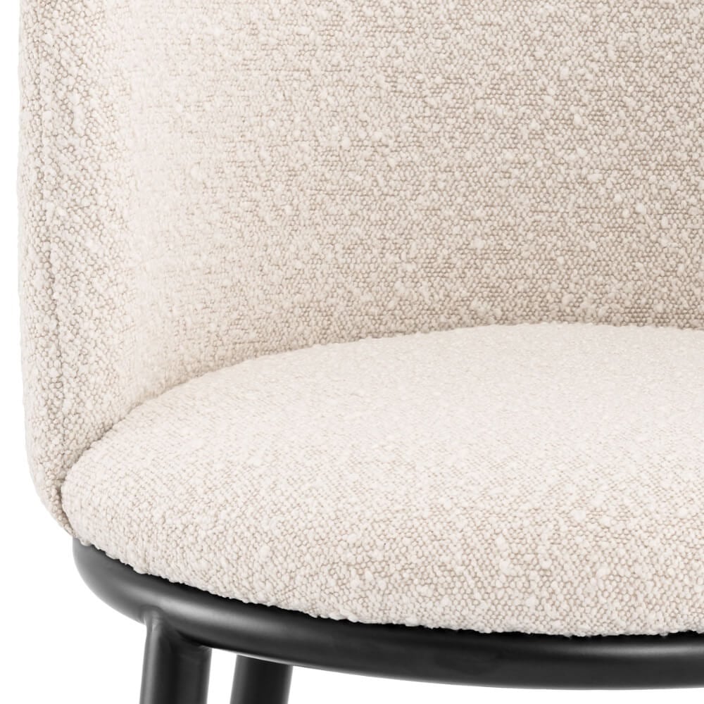 Fimore Dining Chair in Boucle Cream - Set of 2
