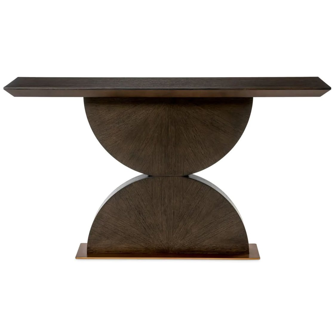Spring Console Table in Mocha Oak
