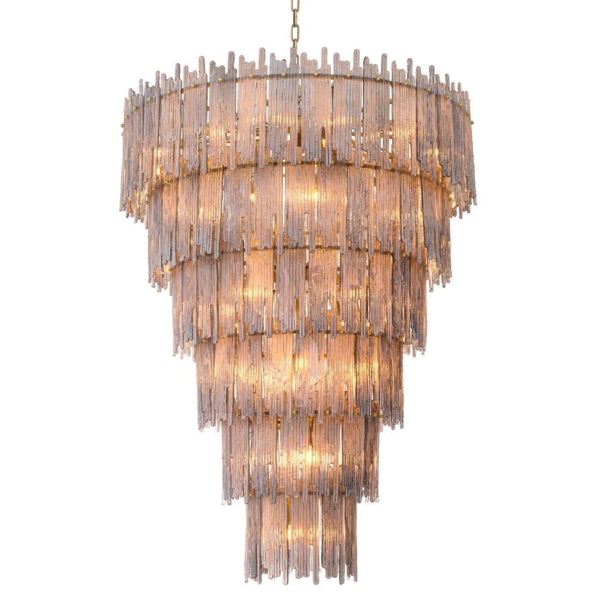 Saint Roch Chandelier in Light Brushed Brass - Extra Large