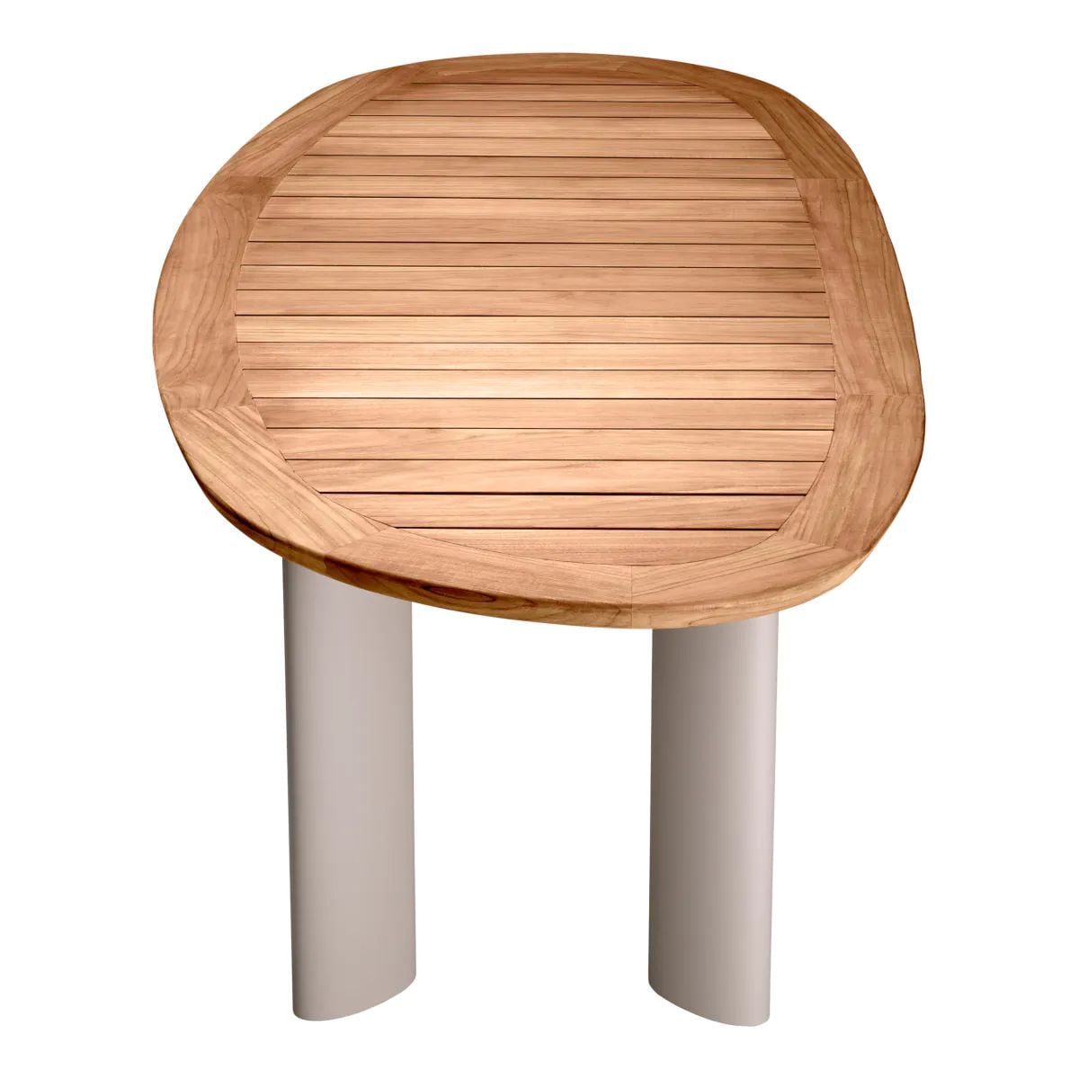 Outdoor Teak Free Form Dining Table