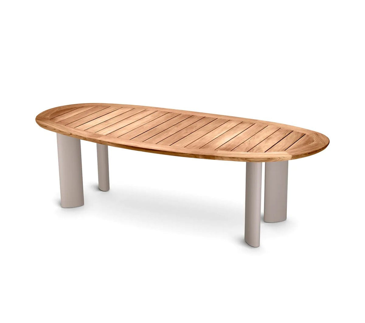 Outdoor Teak Free Form Dining Table