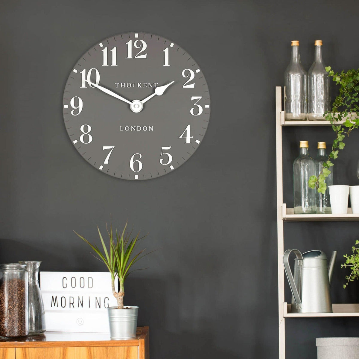 Arabic Wall Clock in Dolphin - Small
