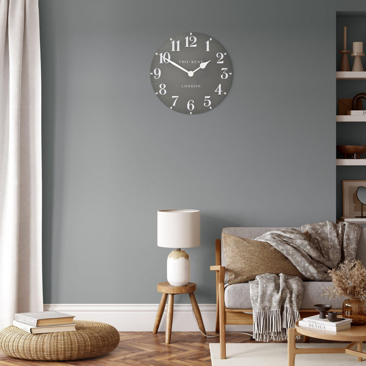 Arabic Wall Clock in Dolphin - Large