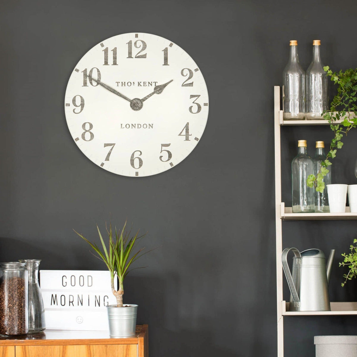 Arabic Wall Clock in Limestone - Small