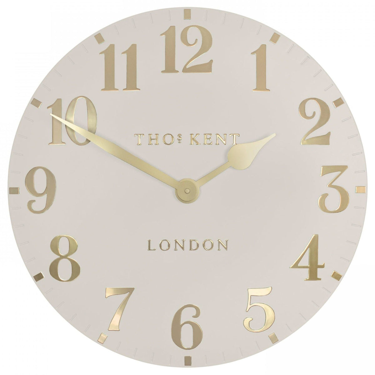 Arabic Wall Clock in Oatmeal - Large