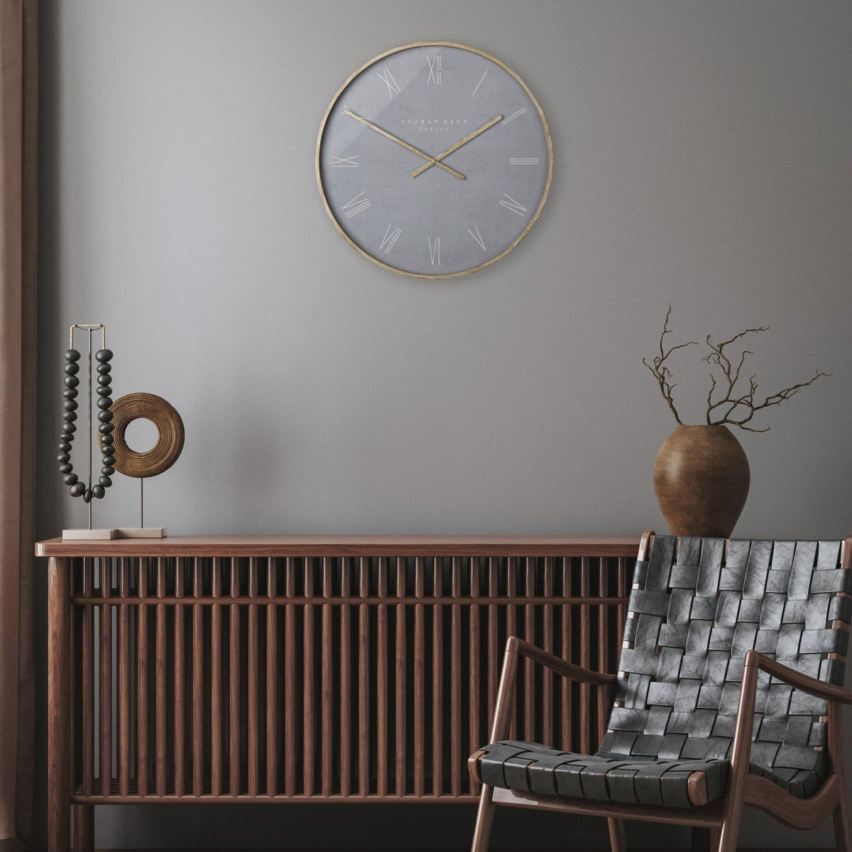 Nordic Wall Clock in Cement