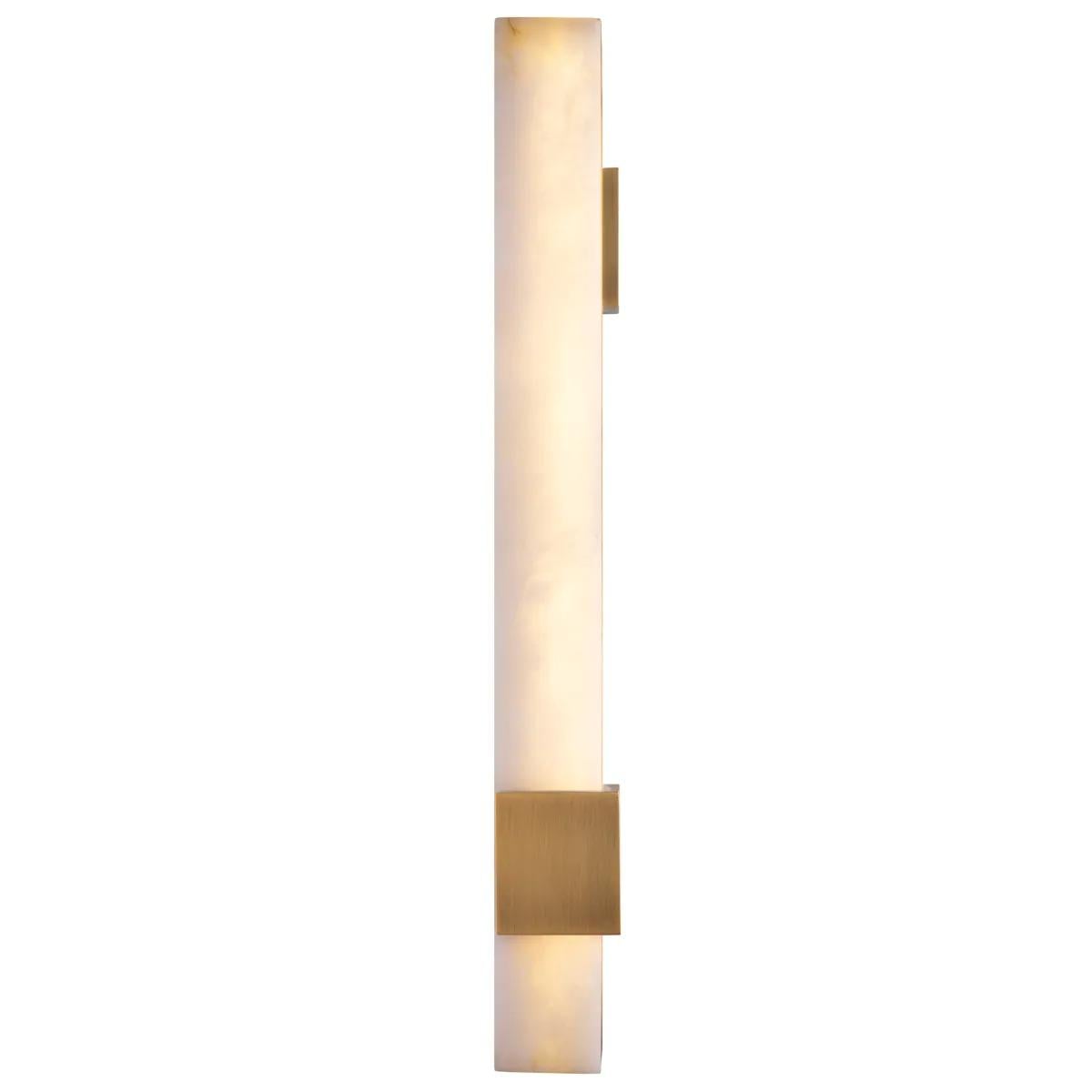 Wall Lamp Furore Antique Brass Finish & Alabaster