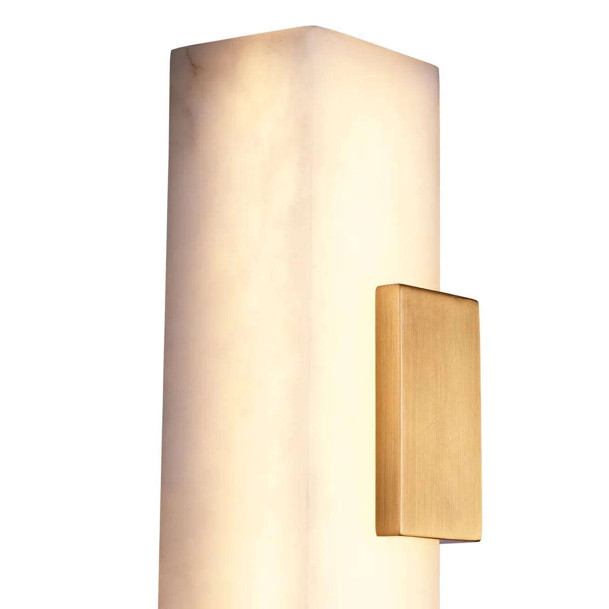 Wall Lamp Furore Antique Brass Finish & Alabaster