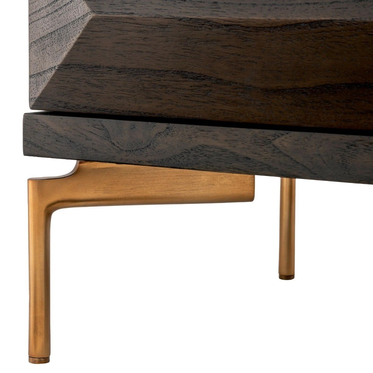 Dresser Denver Dark Oak Veneer and Brass