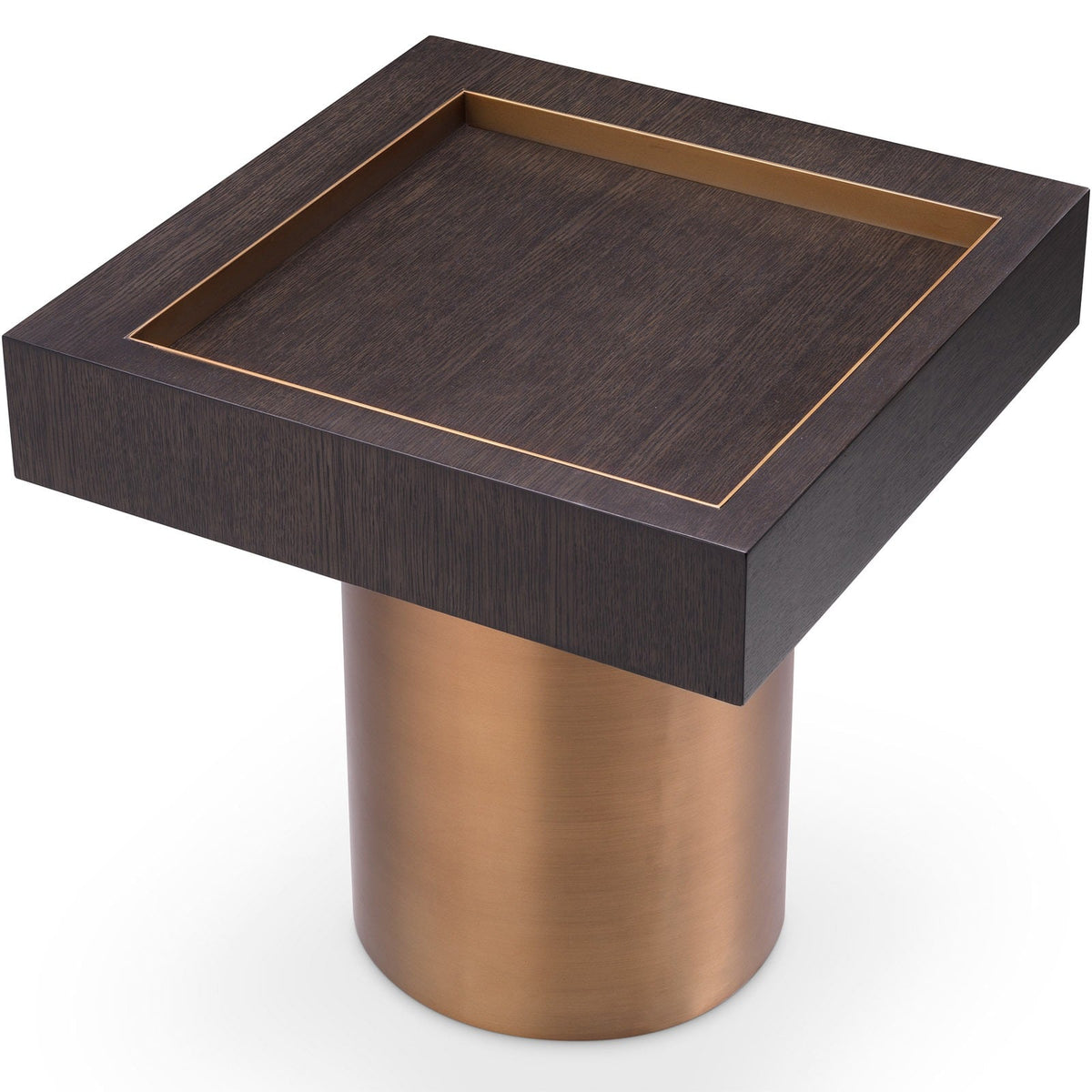 Otus Square Side Table in Mocha