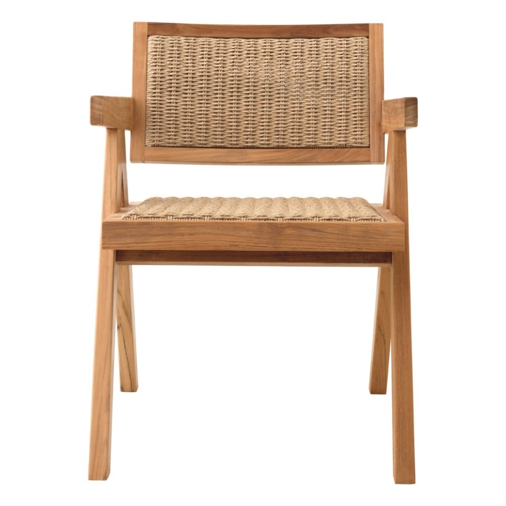 Kristo Outdoor Dining Chair in Teak/Weave