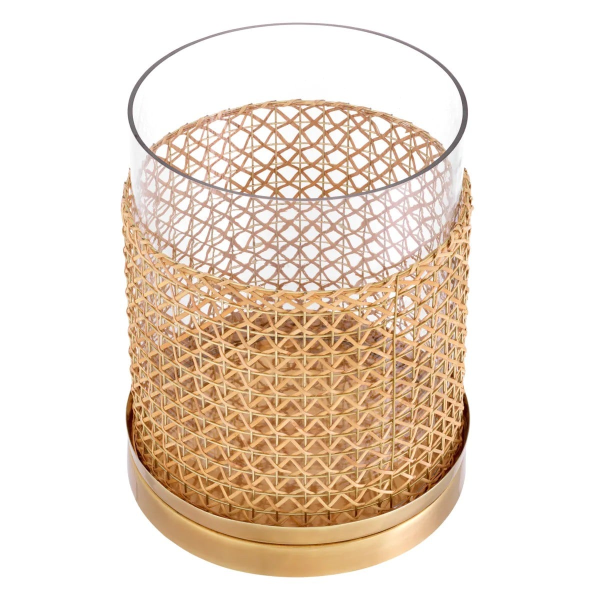 Zimmerman Hurricane in Rattan and Brass - Large