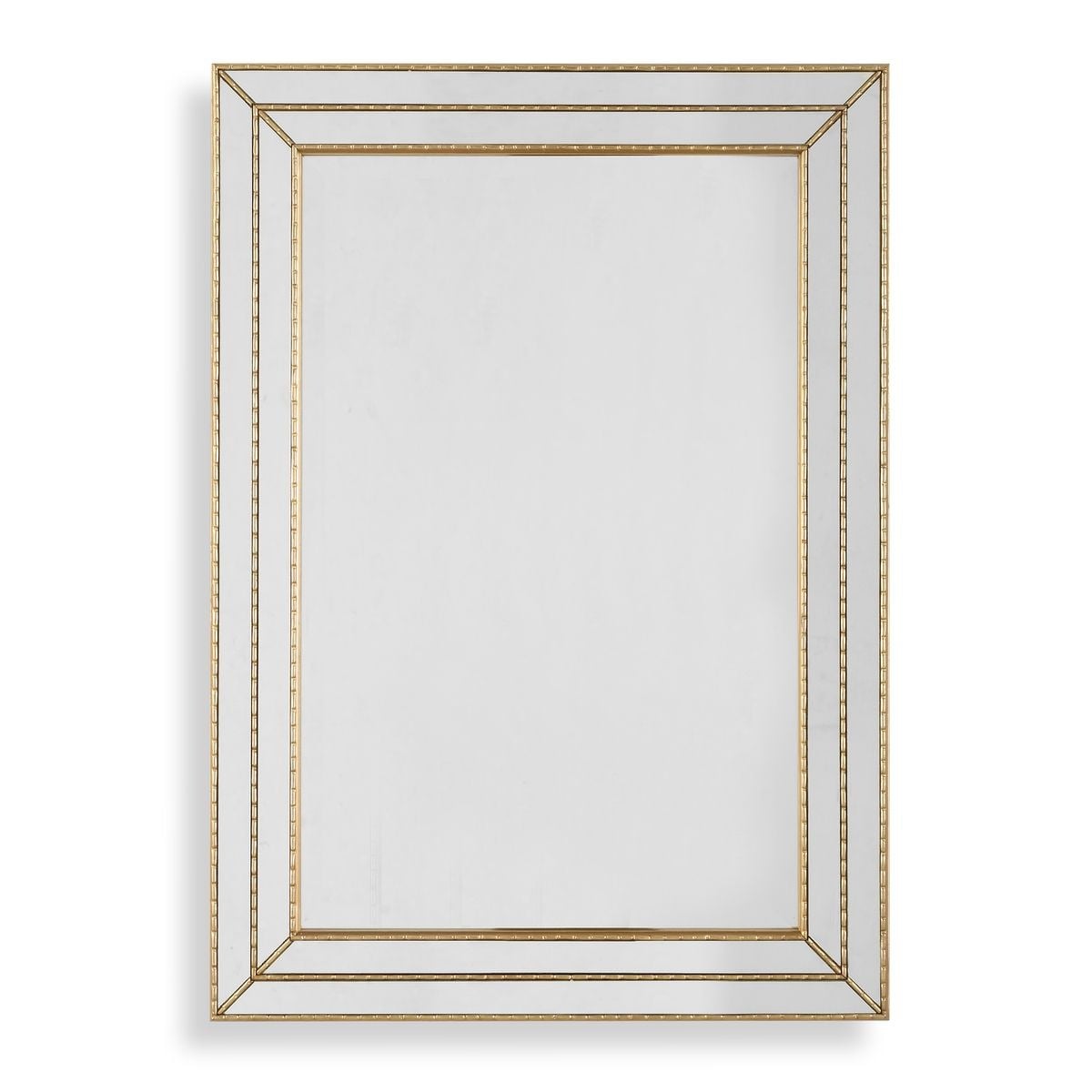 Triple Frame Mirror in Gold