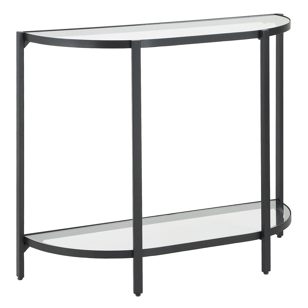 Demilune Black Console Table