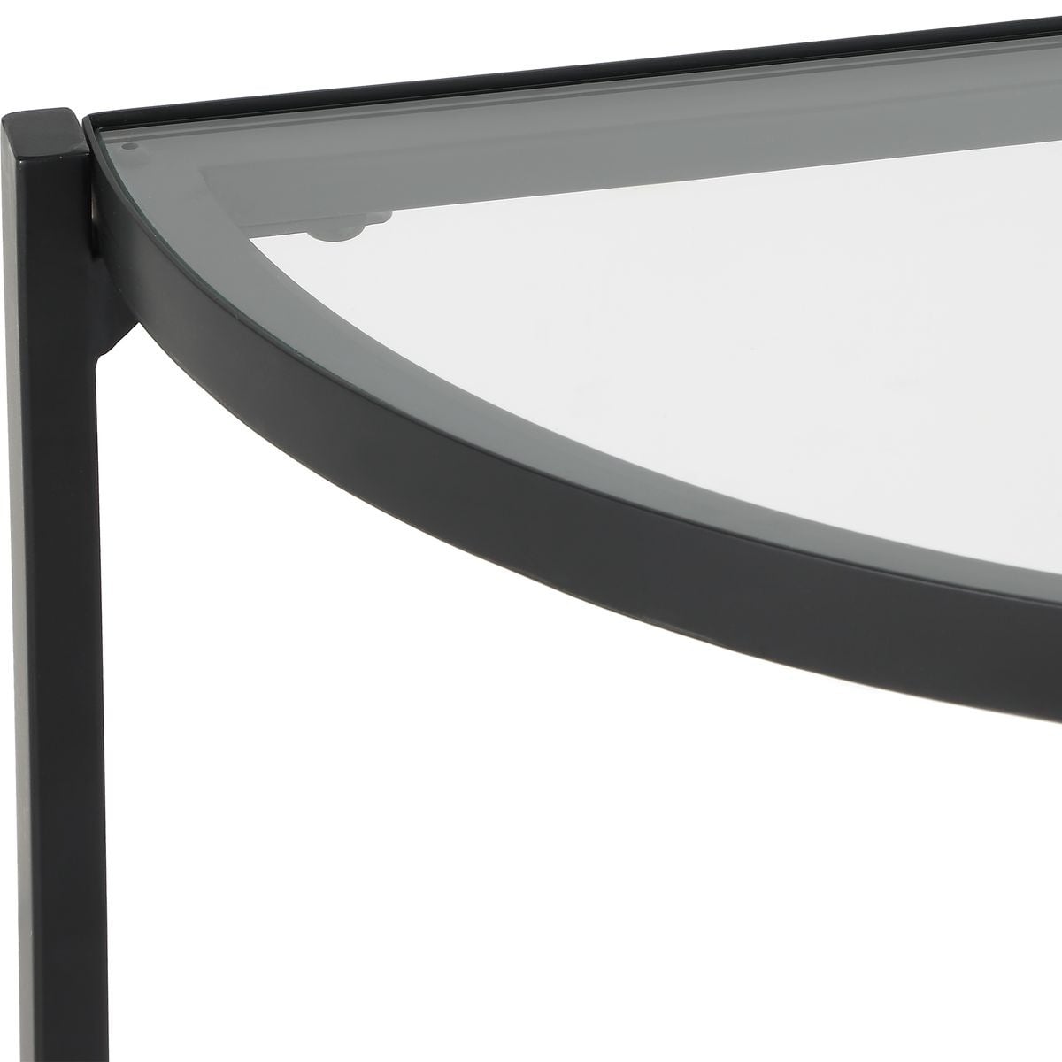 Demilune Black Console Table