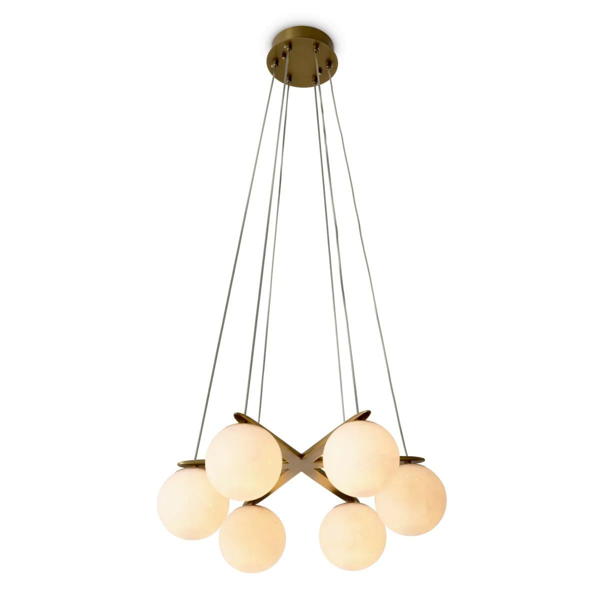 Chandelier Morro Antique Brass Finish