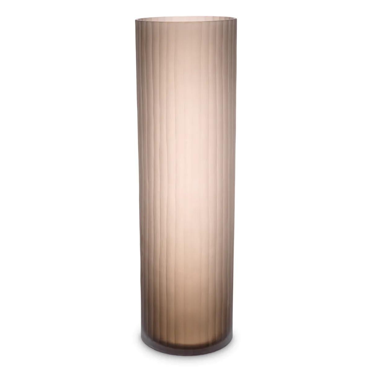 Vase Haight Large in Frosted Brown