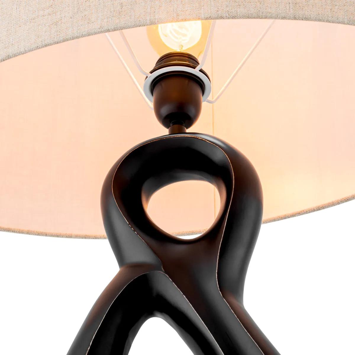 Table Lamp Macias in Bronze Highlight Finish