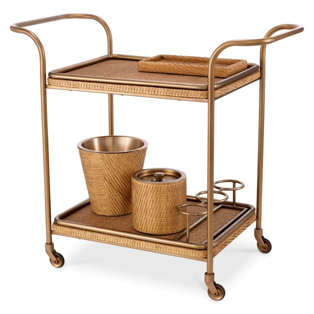 Drinks Trolley Pescara in Rattan
