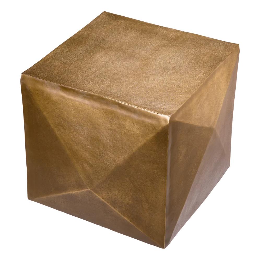 Side Table Maratea in Antique Brass Finish