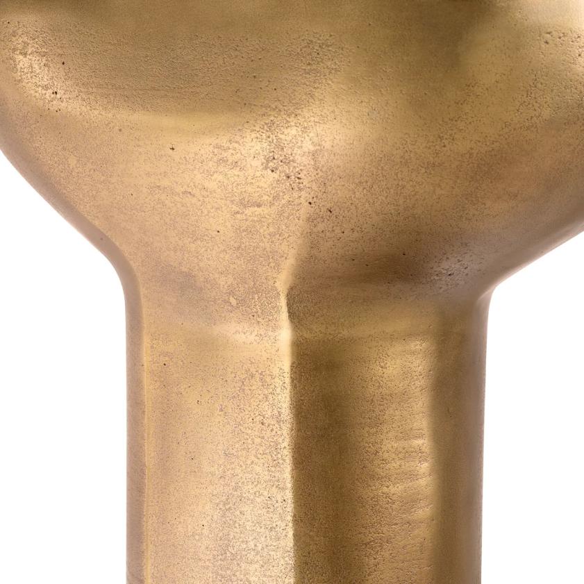 Cremona Side Table in Antique Brass