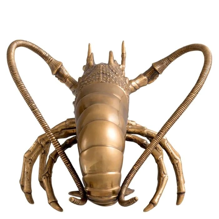 Lobster Ornament in Brass